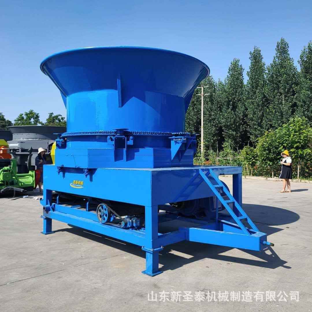 加工牛羊草式料草捆粉机视频旋9FL-200碎切草碎捆秸秆粉机铲车进