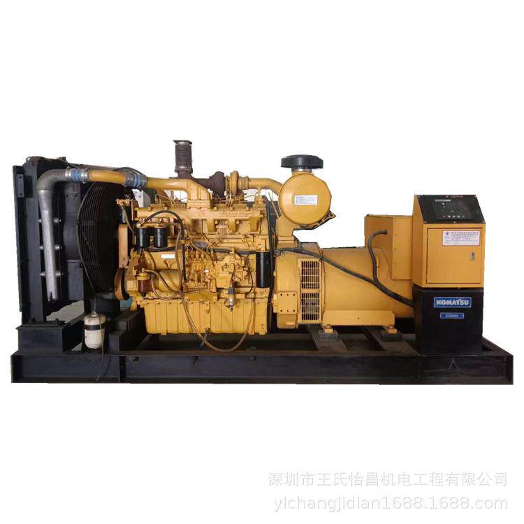 日本进口小松308KW SAA6D125 二手柴油机组 高价回收 柴油机出租