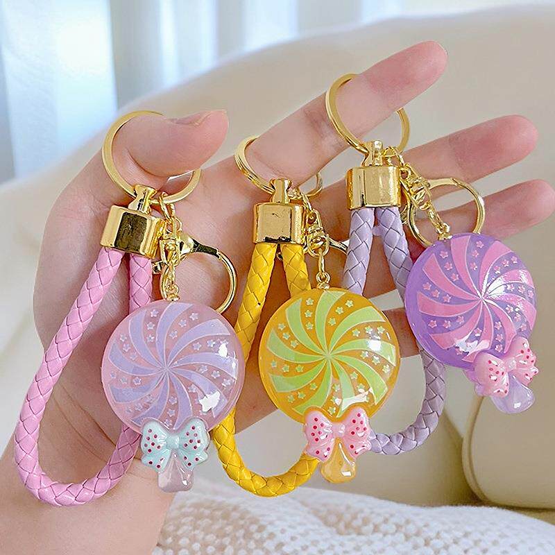 网红卡通可爱蝴蝶结风车棒棒糖小礼品工艺品娃娃机挂饰钥匙扣