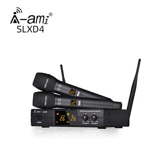 AMI无线麦克风U段一拖二SLXD4话筒小机型演出教学家用唱歌舞台户