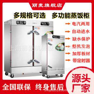 商用大型蒸饭柜6盘8盘10盘12盘全自动温控蒸饭车汽电两用蒸饭箱