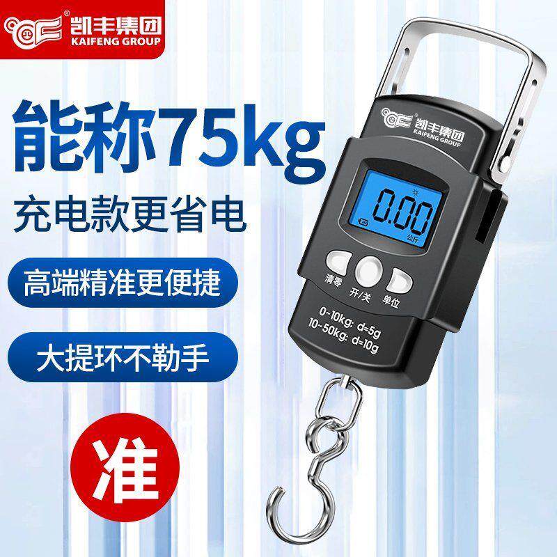 凯丰正品手提秤便携卷尺钓鱼秤手提电子秤精准小型吊钩弹簧快递秤