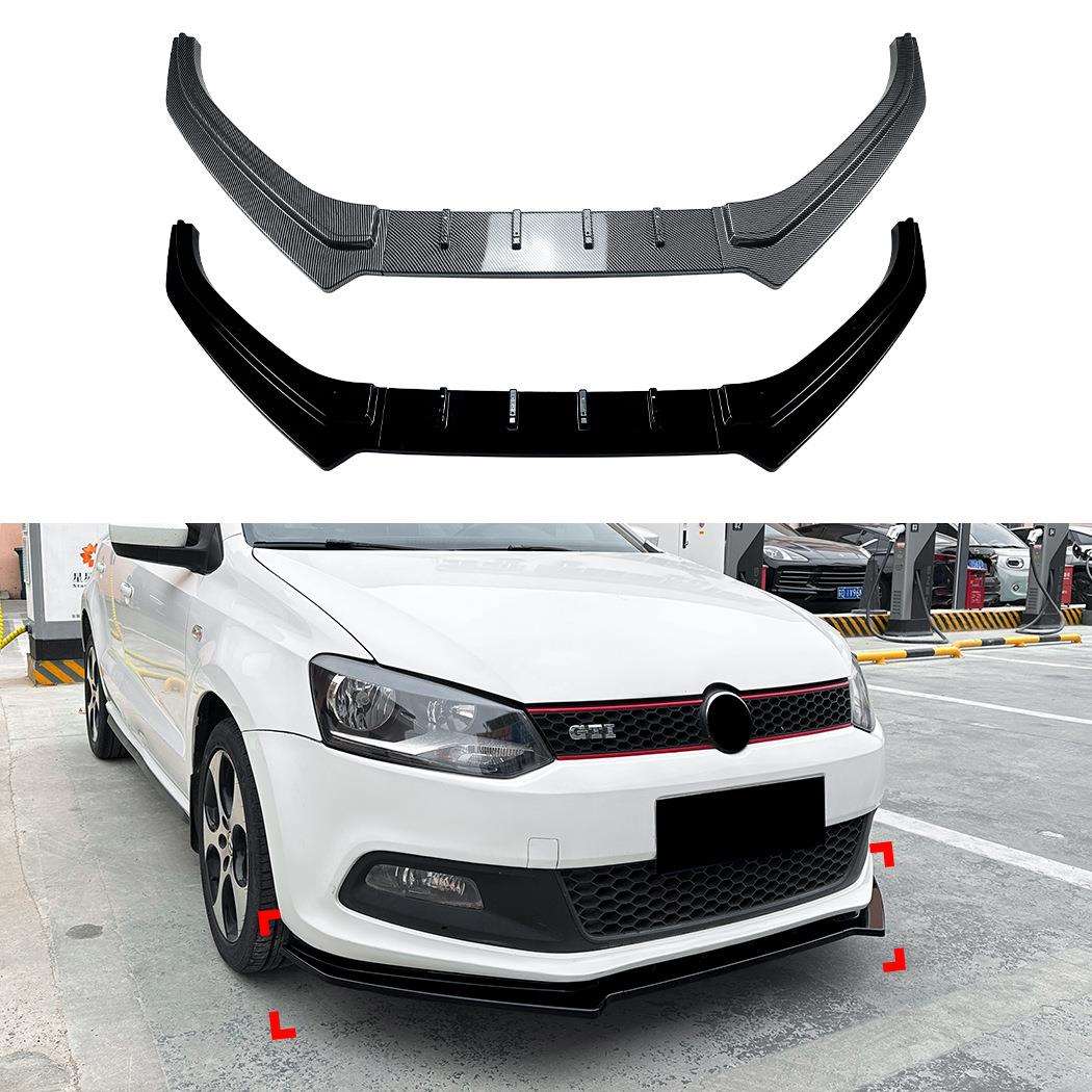 适用大众Polo MK5 6R GTI 2010-2014前杠前唇前铲扰流板跨境改装