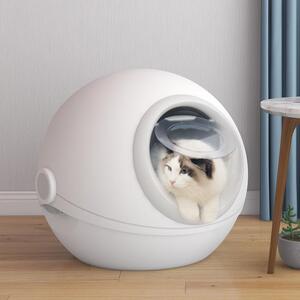 卷尾巴热销现货猫砂盆全封闭防外溅猫厕所防臭宠物清洁用品防漏尿
