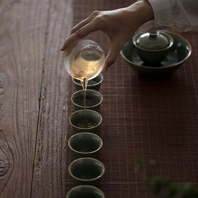 新款直销 越窑龙泉青瓷功夫茶杯功夫茶具单杯主人杯品杯