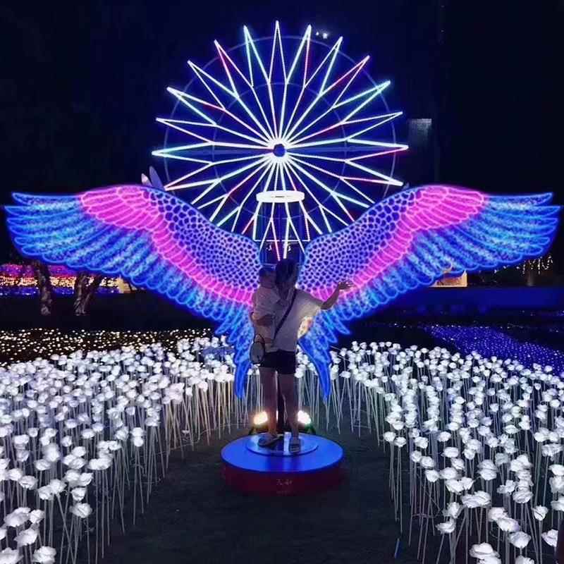 创意场景氛围布置彩灯 户外灯光节景区商业街地产大型创意灯光秀