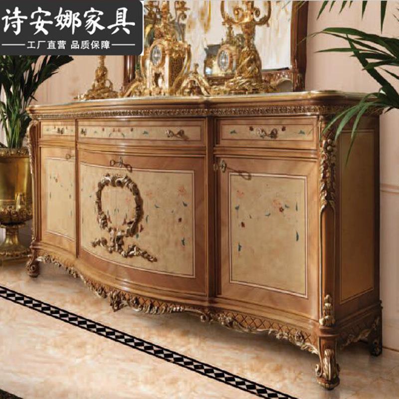 法式餐实花木雕花家具壳贝花雕厅柜无品牌/玄关柜厅餐边柜