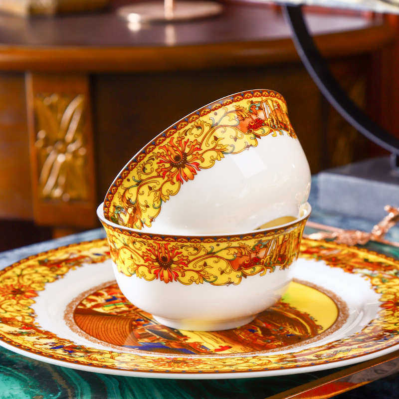 餐具套装陶瓷清明上河图碗碟景德镇盘碟礼品LOGO定制,餐饮具,盘,淘宝优惠券,粉丝福利购,淘宝优惠卷