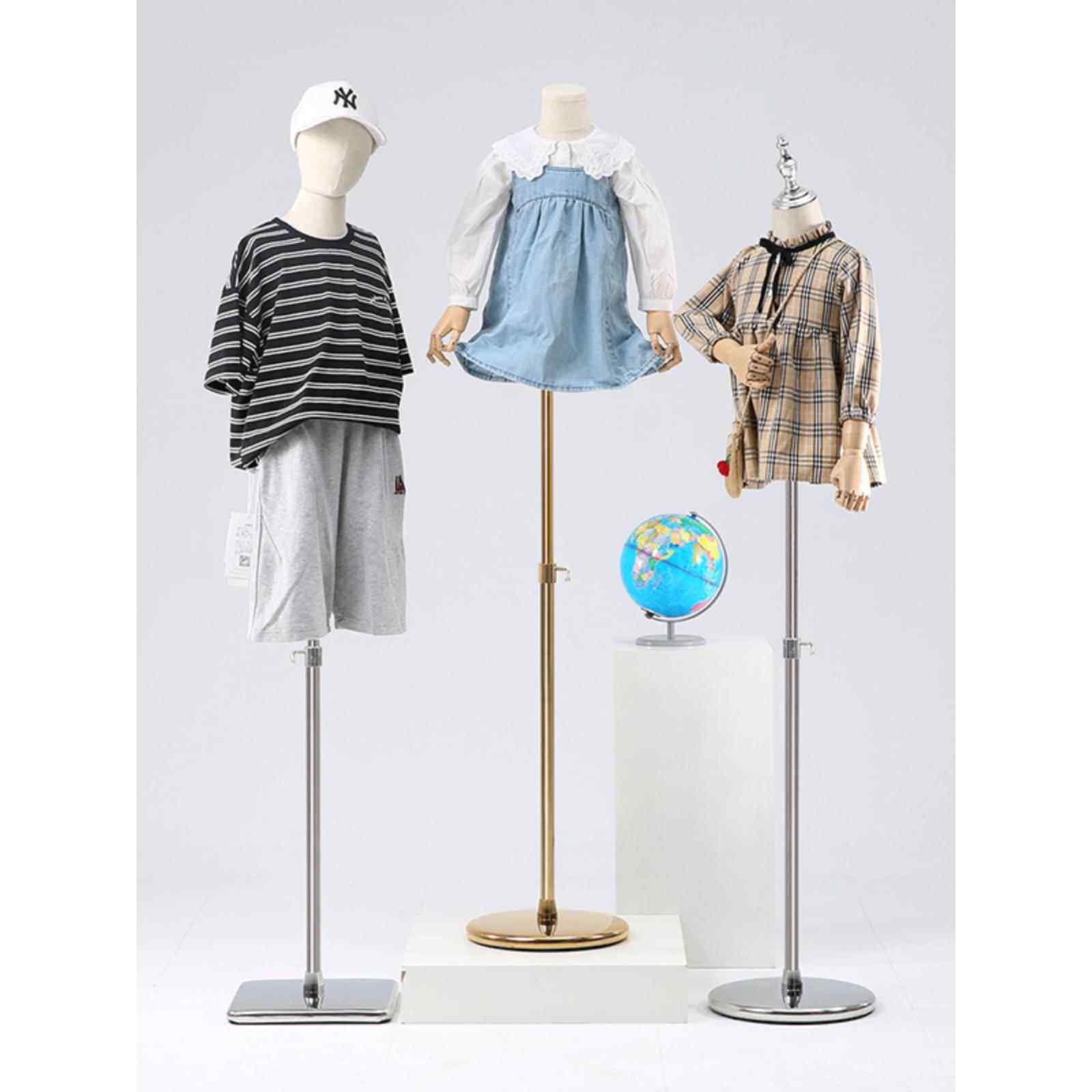 儿童模特服装架橱窗道具小童模男女人偶全身童装模特童装店展示架