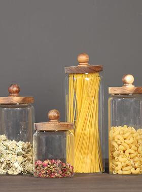 咖啡豆玻璃储物罐装饰品摄影道具面包店商店橱柜展厅桌子样板房软