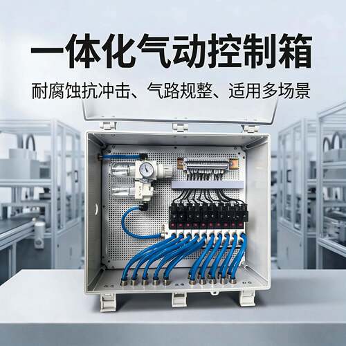 塑料气控箱化工厂集成电磁阀防尘防水工业级稳定耐用启动控制柜