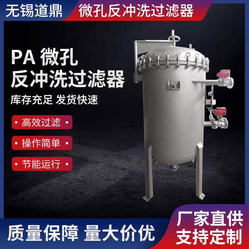 厂家直供PA微孔反冲洗过滤器精密过滤器全自动反冲洗式