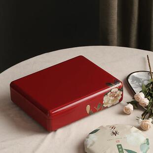 新款钢琴烤漆茶饼盒云南普洱收纳盒福鼎白茶空礼盒357g通用茶盒子