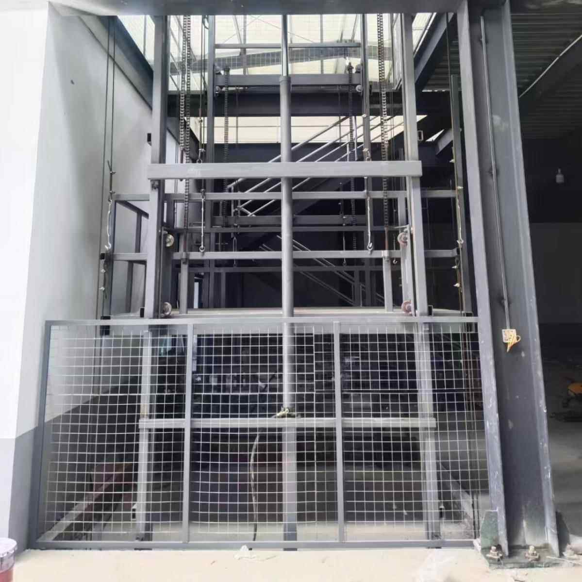 导轨式升降平台固定式升降机仓库提升机液压升降货梯