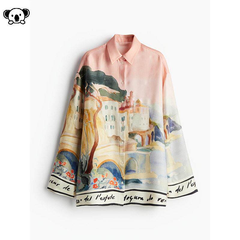 B 81070 Women Spring Shirt Casual Summer Streetwear休闲衬衫