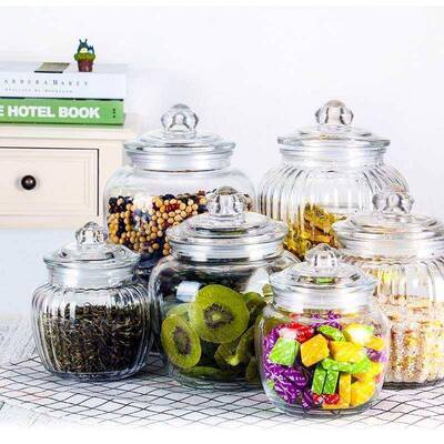 supplies glass storage jar food moisture-proof jar