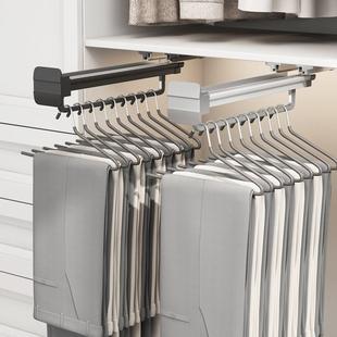 架25 伸缩衣架衣橱横杆推拉纵向挂杆裤 60C 衣柜挂衣杆顶装