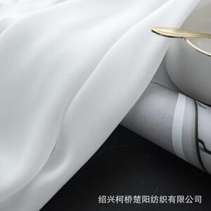 新款直销定制天丝绒纱纯色窗纱加厚透光不透人纱帘卧室客厅阳台成