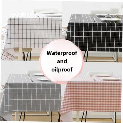 Tablecloth Waterproof Table Cover Cloth Round Rectangular