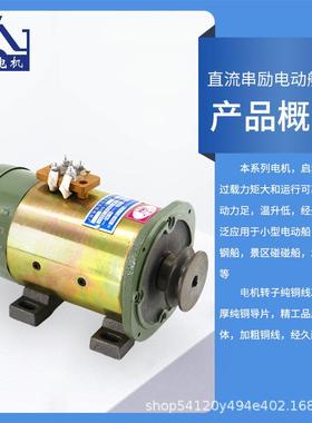 电动船电机水游24467乐用船观光船电机2上4v364v8v有刷直流串励电