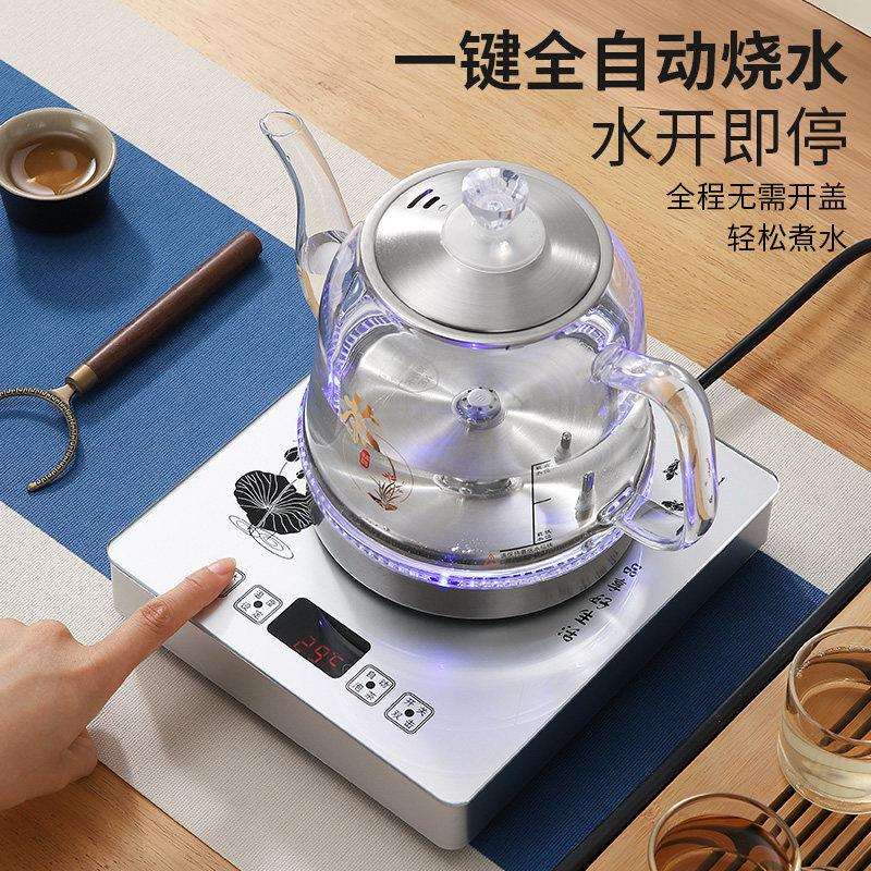 全自动底炉部上水电热烧水壶热泡茶单一体抽D01水式煮茶璃壶玻速