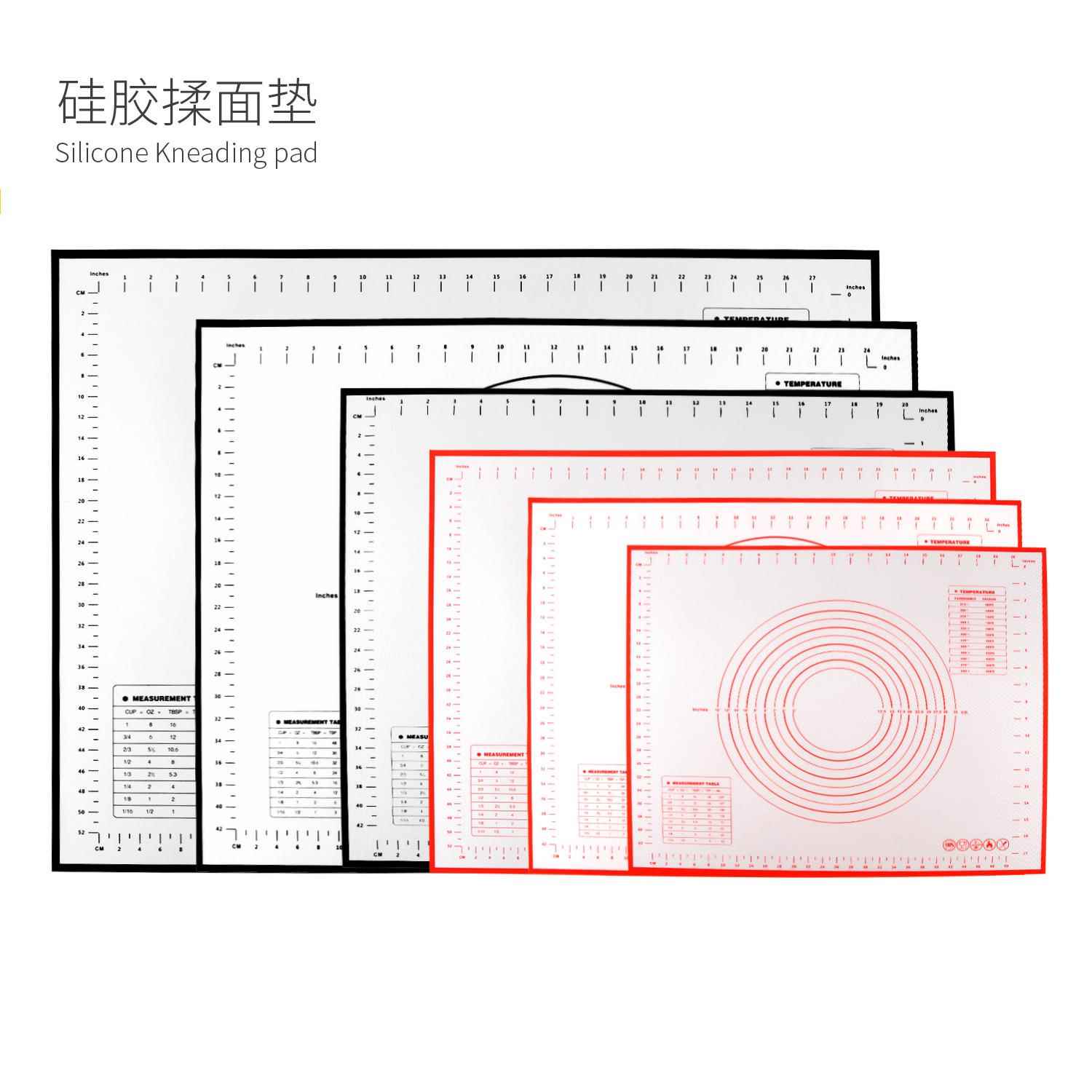 烘培工具大号案板擀面垫和面垫加厚烘培揉面垫子不粘垫硅胶揉面垫