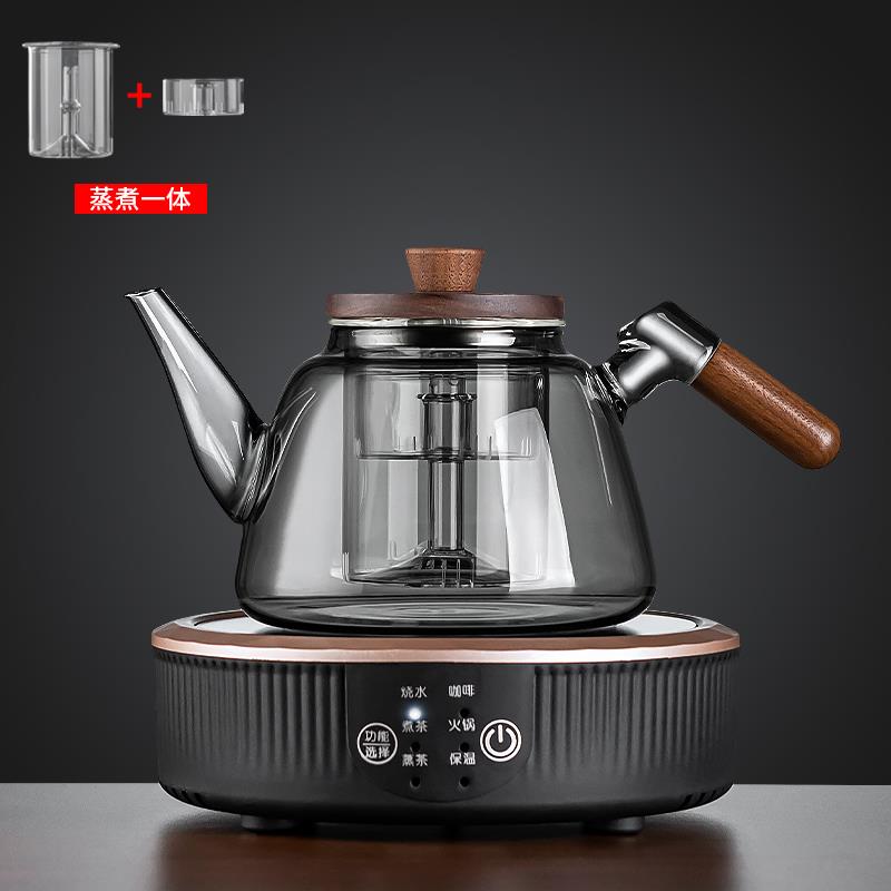 蒸煮茶壶电陶炉玻璃烧水壶泡茶养生壶煮茶炉一体机2026新款煮茶器图片