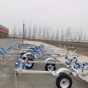 橡皮艇拖车摩托艇拖车架冲锋舟快艇巡逻艇拖车游艇拖架船用拖车