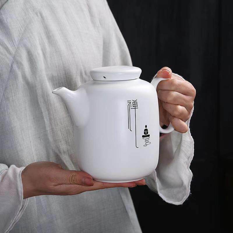 陶瓷大容量泡茶壶功夫具套装家用禅意凉水壶大号日式简约茶盘茶杯