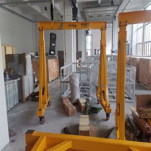 单梁门式 起重机2吨龙门架小型供应高度升降电动无轨龙门吊5吨