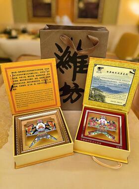 潍坊风筝工艺礼品摆饰礼盒特产镜框传统沙燕观赏镜框摆件中国风礼