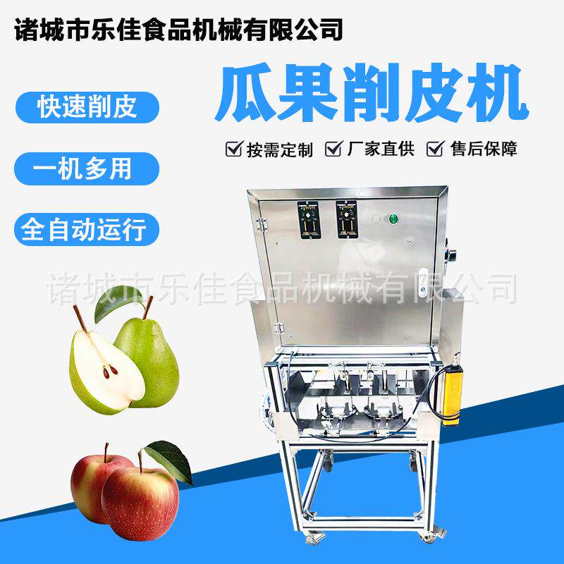 商用双工位苹果梨子去核削皮设备猕猴桃山西脆柿子圆柿子削皮机
