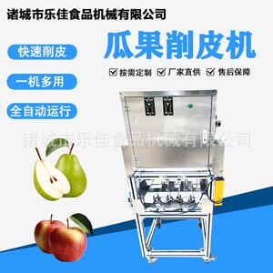 商用双工位苹果梨子去核削皮设备猕猴桃山西脆柿子圆柿子削皮机