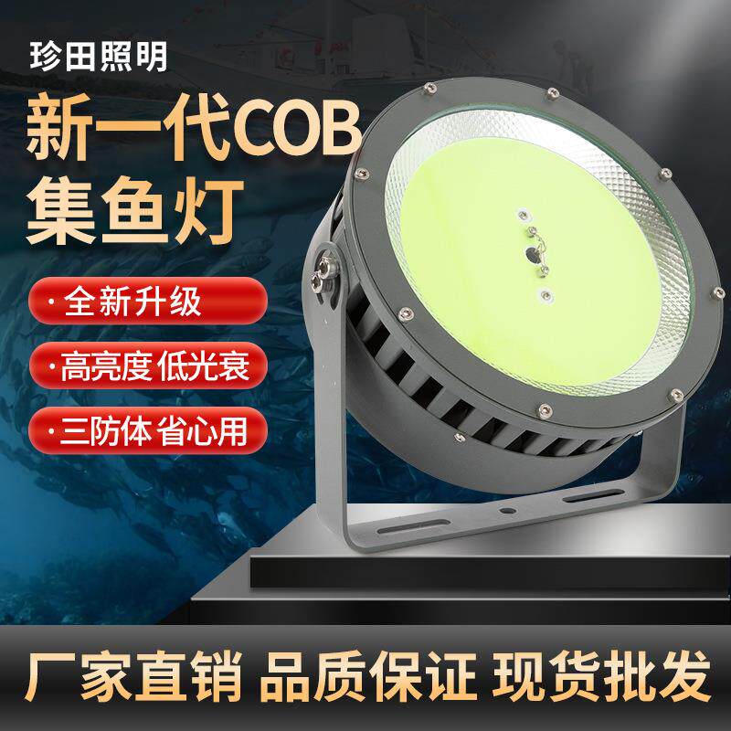 LED集鱼灯户外防水海钓筏钓夜钓船用捕鱼诱鱼聚鱼引鱼鱿鱼探照灯