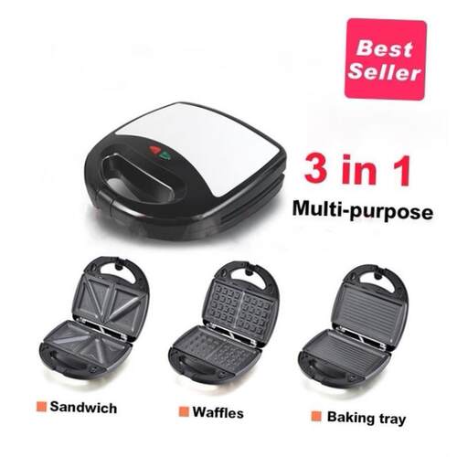 3 in 1 bread breakfast Machine Panino Toaster Sandwich Maker