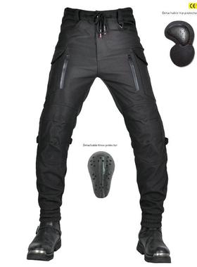 高档VOLER松O 摩托车四季水防摔骑行 防防风透气裤紧高腰机车防摔