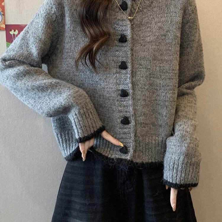 法国Rixo Kelly外穿短款毛衣女秋季针织开衫外套小个子打底衫上衣