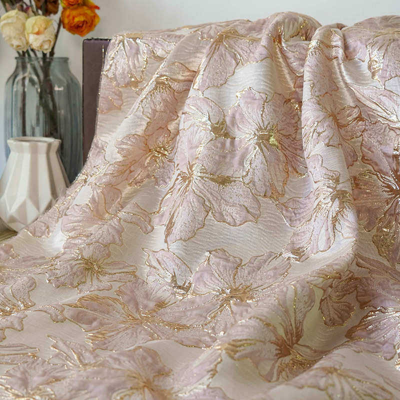 浮雕金丝优雅花朵蓬蓬裙时尚色织布春秋女装温柔风洗漱包提花面料,纺织面料/辅料/配套,服装花边,淘宝优惠券,粉丝福利购,淘宝优惠卷