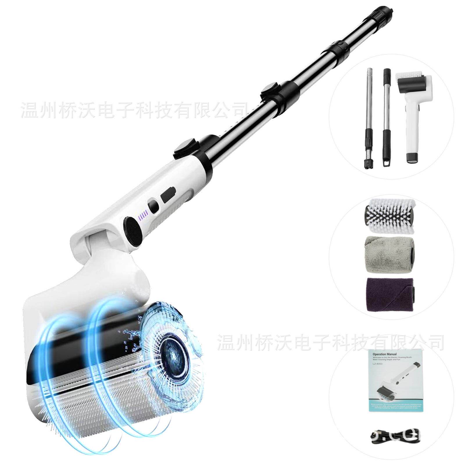 2025角新品刷电动滚筒厨刷烧烤架清洁可调节度浴室房无品牌/地板