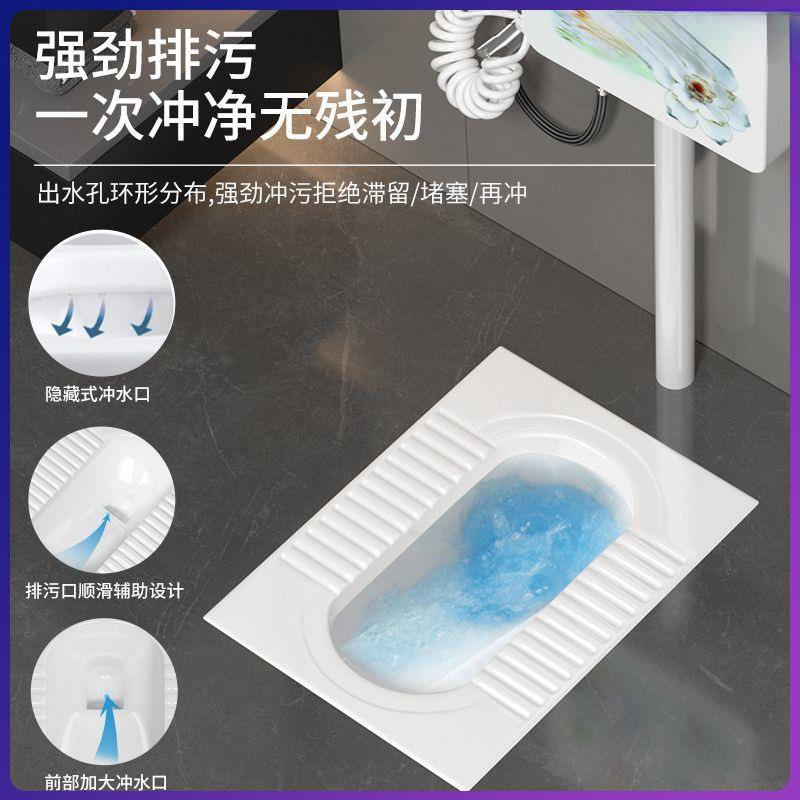 蹲大号特箱大号蹲便池蹲607坑家用水卫便器大便生间便器卫生间大