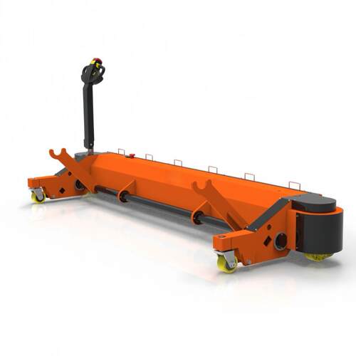 普尔夫上轴车织机线轴织布纺织叉车盘头辊车搬运车经轴运输纱辊车