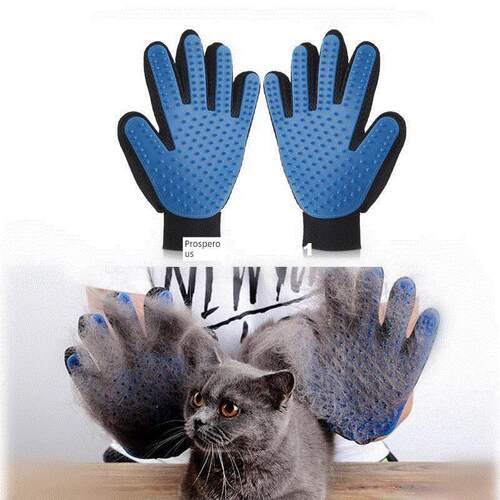 Pet Cleaning Brush Glove Dog Cat Grooming Brush Comb Hair Ba