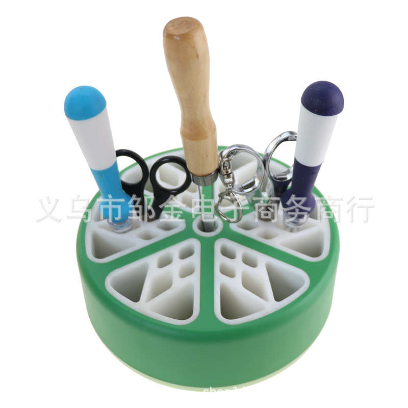 款铅笔桌面收纳整理台架工具物缝纫 剪刀diy水果工具收纳置多功能