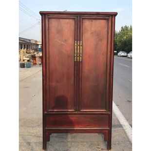 正品老榆衣柜老物件新中式旧木柜子衣橱老旧边柜民国旧老储物柜木