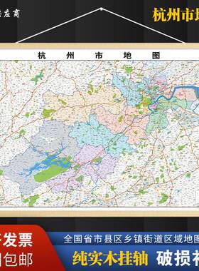 2025新版杭州市挂图墙面装饰画客厅沙发墙壁挂画世界中国挂画