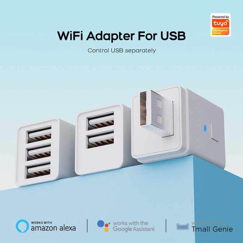涂鸦USB/Type-c电源插头适配器5V2A远程控制定时互锁通断器开关