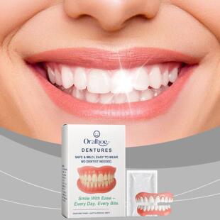 ORALHOE the Your Smi Enhances Set Denture Silicone Beauty