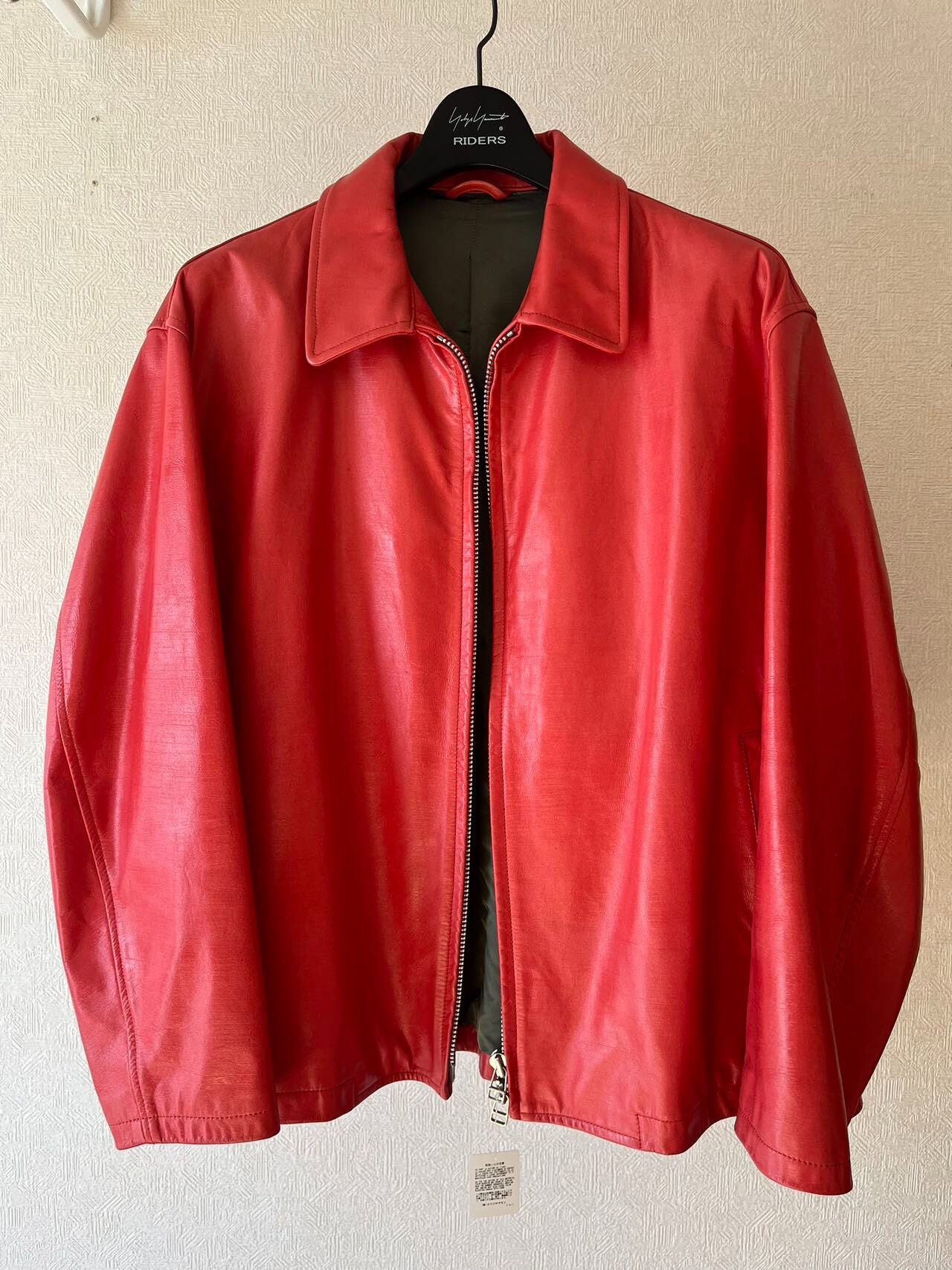 YOHJI YAMAMOTO 18AW Red Leather Jacket