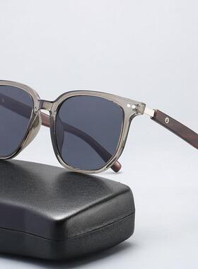 女式墨镜女款2026新款经典商务木纹太阳镜男款个性风潮太阳眼镜女