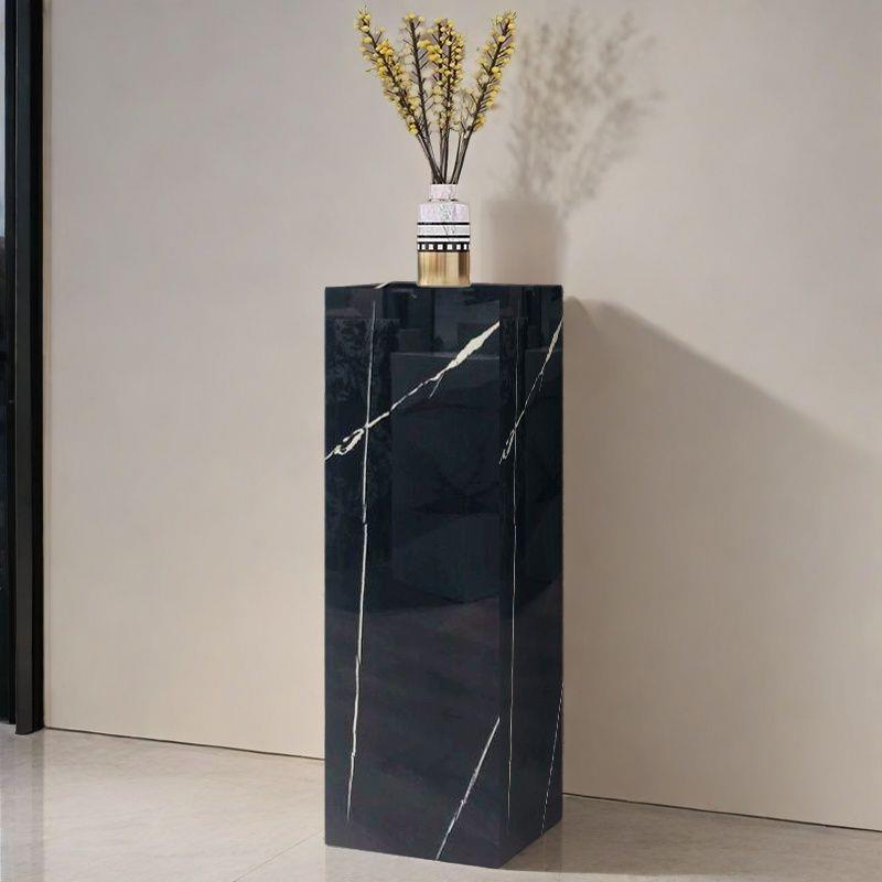 单立柱家居摆台客厅玄关落地式岩板摆件摆台置物架展示台底座